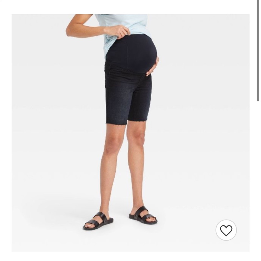 Maternity Bermuda Jean Shorts